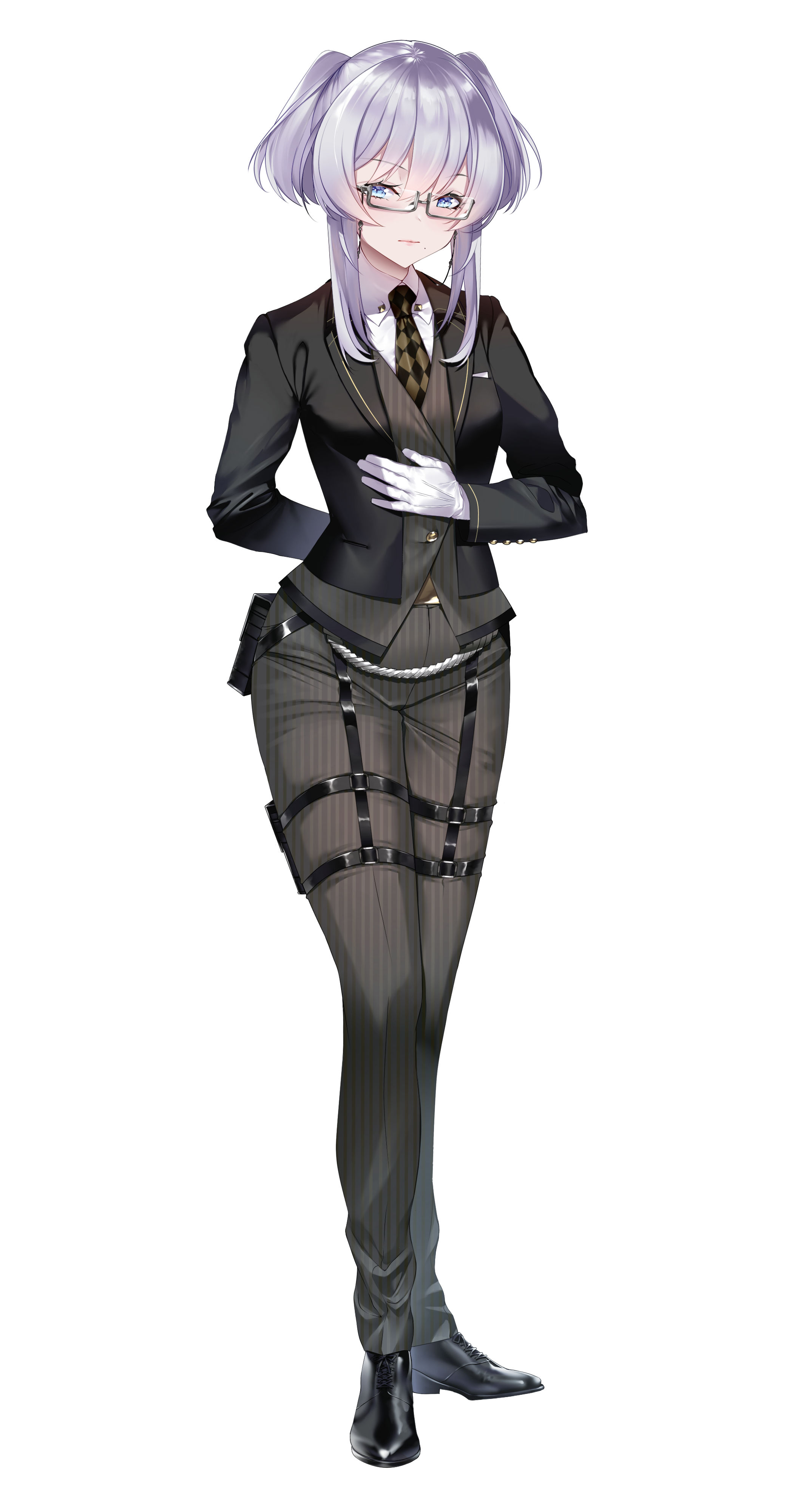 arrow (tamawo222) aku no onna kanbu perigee new moon business suit garter megane 614343